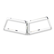 Stainless 3 PC. Windshield Trim For 1987+ Peterbilt 379/386/388/389