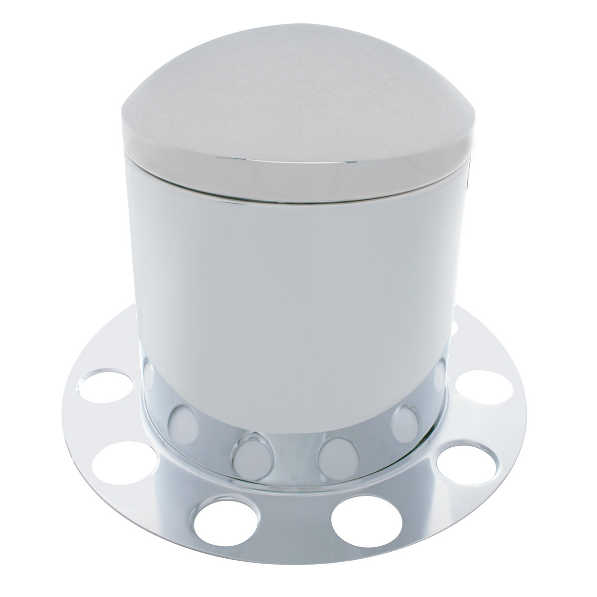 Chrome Dome Rear Axle Cover 3PC Kit For 1-1/2" Nut Cover - Aluminum Wheel