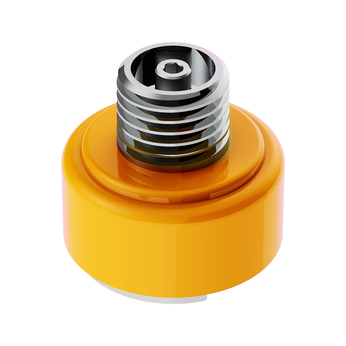 M30X3.5 Thread-On Shift Knob Mounting Adapter For Eaton Fuller Style 9/10 Shifter - Electric Yellow