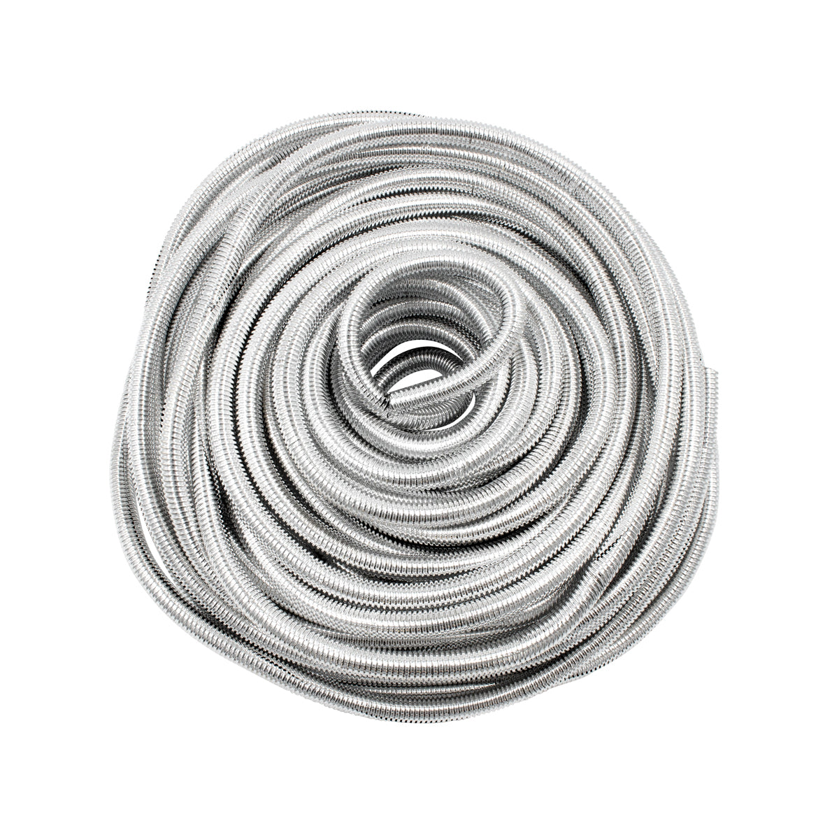 100' Chrome Wire Loom Roll - 1/2" Diameter