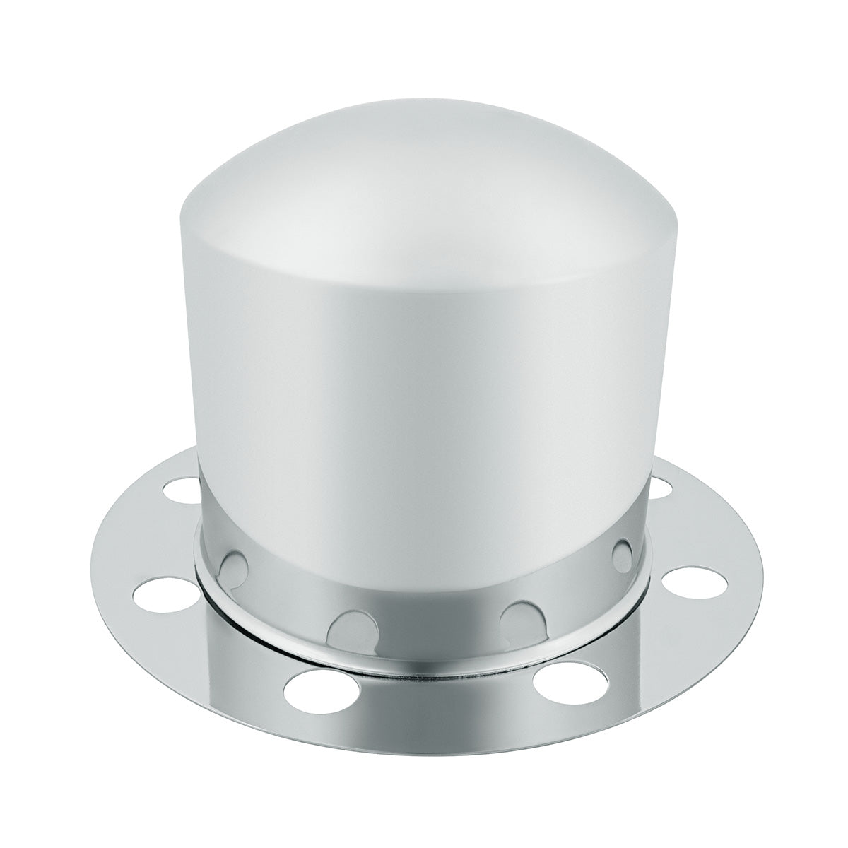 Chrome Dome Rear Axle Cover 2PC Kit For 33mm Nut Cover - Steel/Aluminum Wheel (8 Hole)