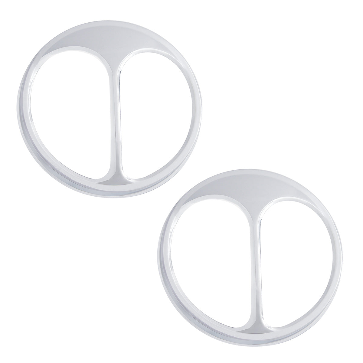 Chrome Cat's Eye Headlight Cover For 5-3/4" Headlight (Pair)