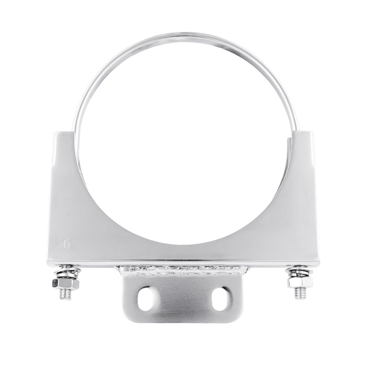 6" Chrome Cab Exhaust Clamp For Peterbilt
