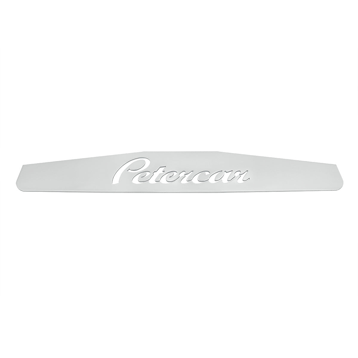 4" X 24" Chrome Petercar Bottom Mud Flap Plate - Welded Stud