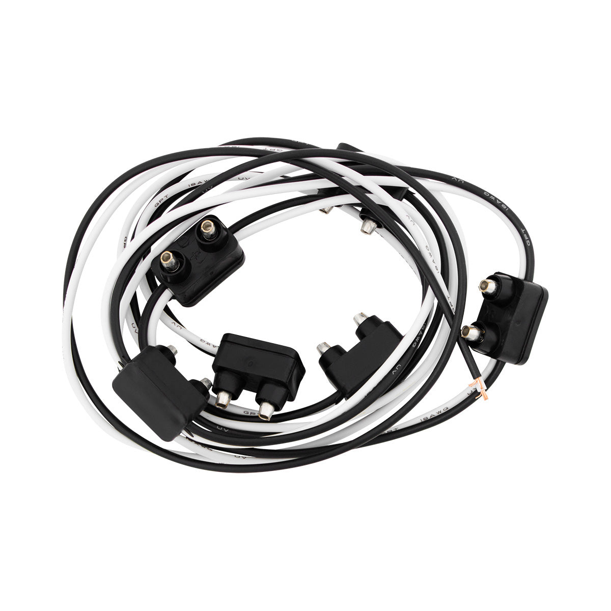 2 Prong Plug Wiring Harness With 6 Plugs & 7" Lead (Bulk)