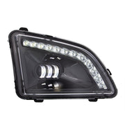 18 LED Black Projector Fog Light With Position Light For 2018-2024 Volvo VNL - Passenger/Right