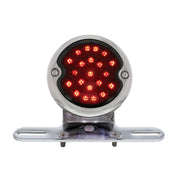 Chrome Motorcycle Rear Fender LP Bracket With 1933-36 Ford Style LED Tail Light