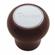 "Tractor" Wood Air Valve Knob - Stainless Plaque