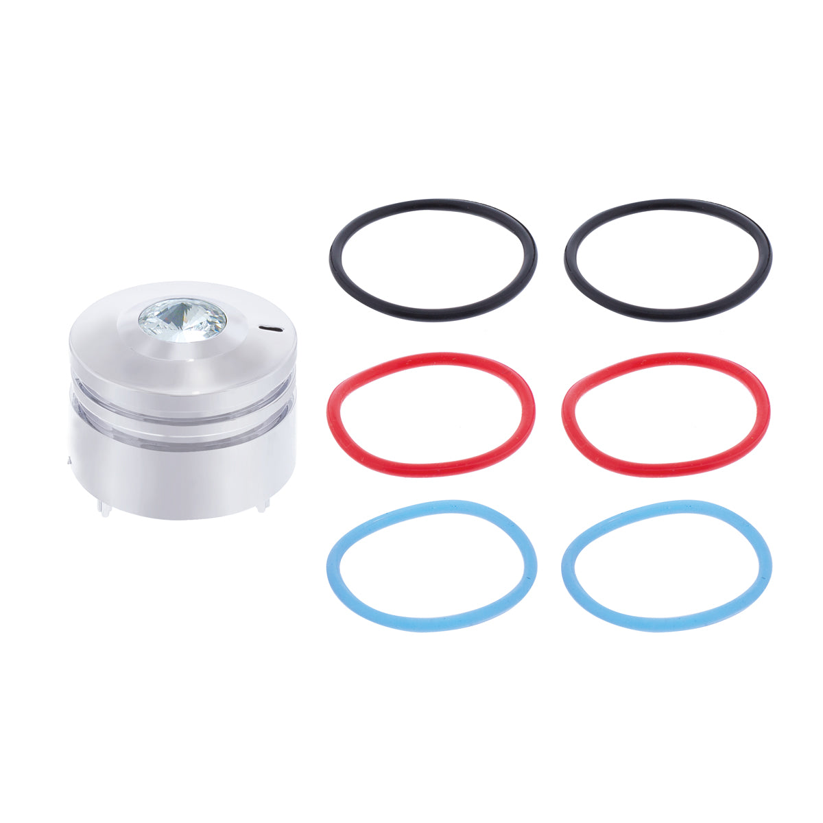 Deluxe Signature A/C Control Knob For Peterbilt - Clear Crystal