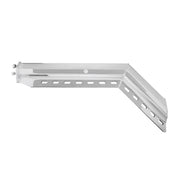 30" Chrome 45-Degree Angled Heavy Duty Mud Flap Hangers - 1-1/8" Bolt Pattern (Pair)