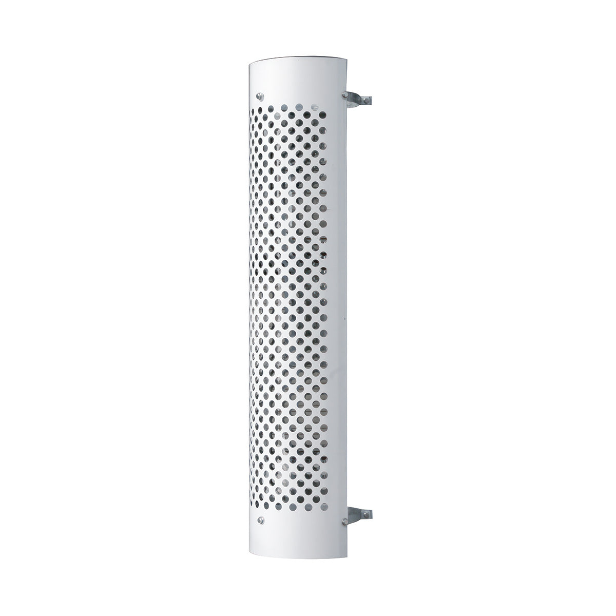 48" Tall 270 Degree Stainless Exhaust Muffler Shield For 10" Diameter Exhaust - Round Slot