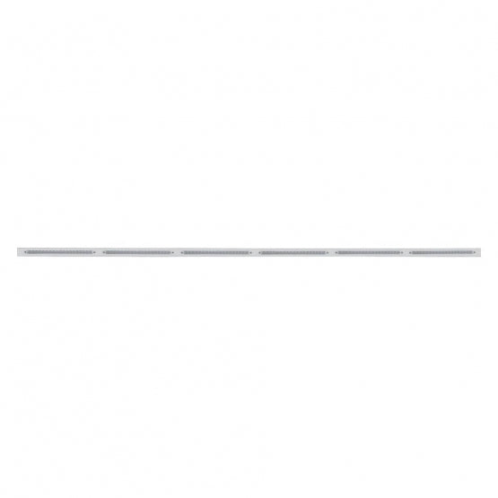 79-1/2" Stainless Bumper Light Bracket With 6X 19 LED 12" Light Bars - Amber LED/Clear Lens