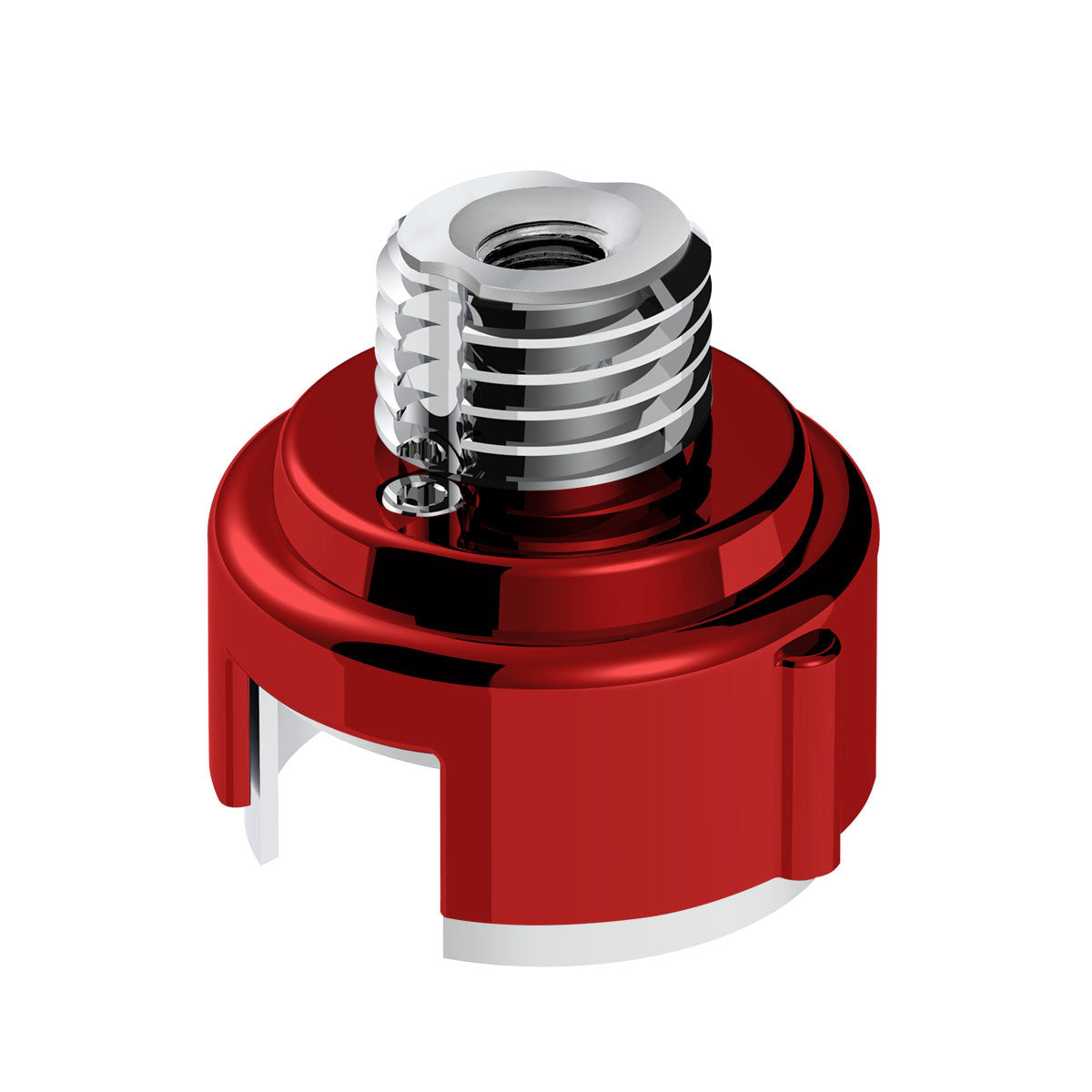 M30X3.5 Thread-On Gearshift Adapter W/LED Mount For Eaton-Fuller 13/15/18 Speed-Candy Red