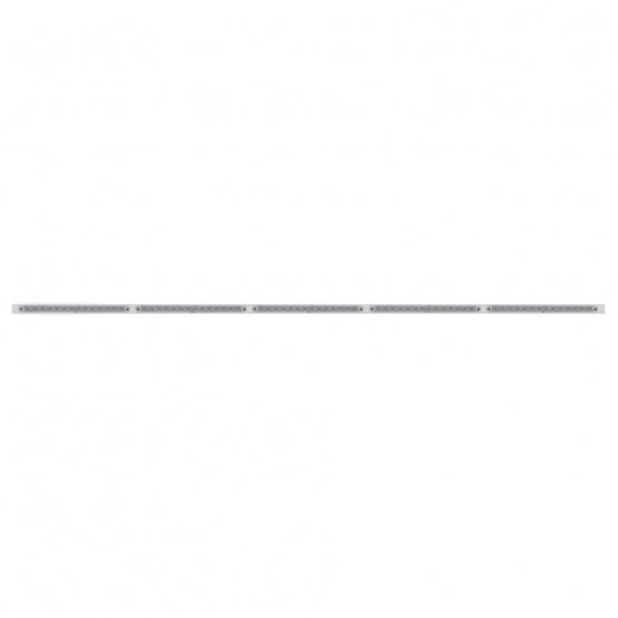 94" Stainless Steel Light Bracket With Five 23 SMD LED 17-1/4" Light Bar - Red LED/Clear Lens