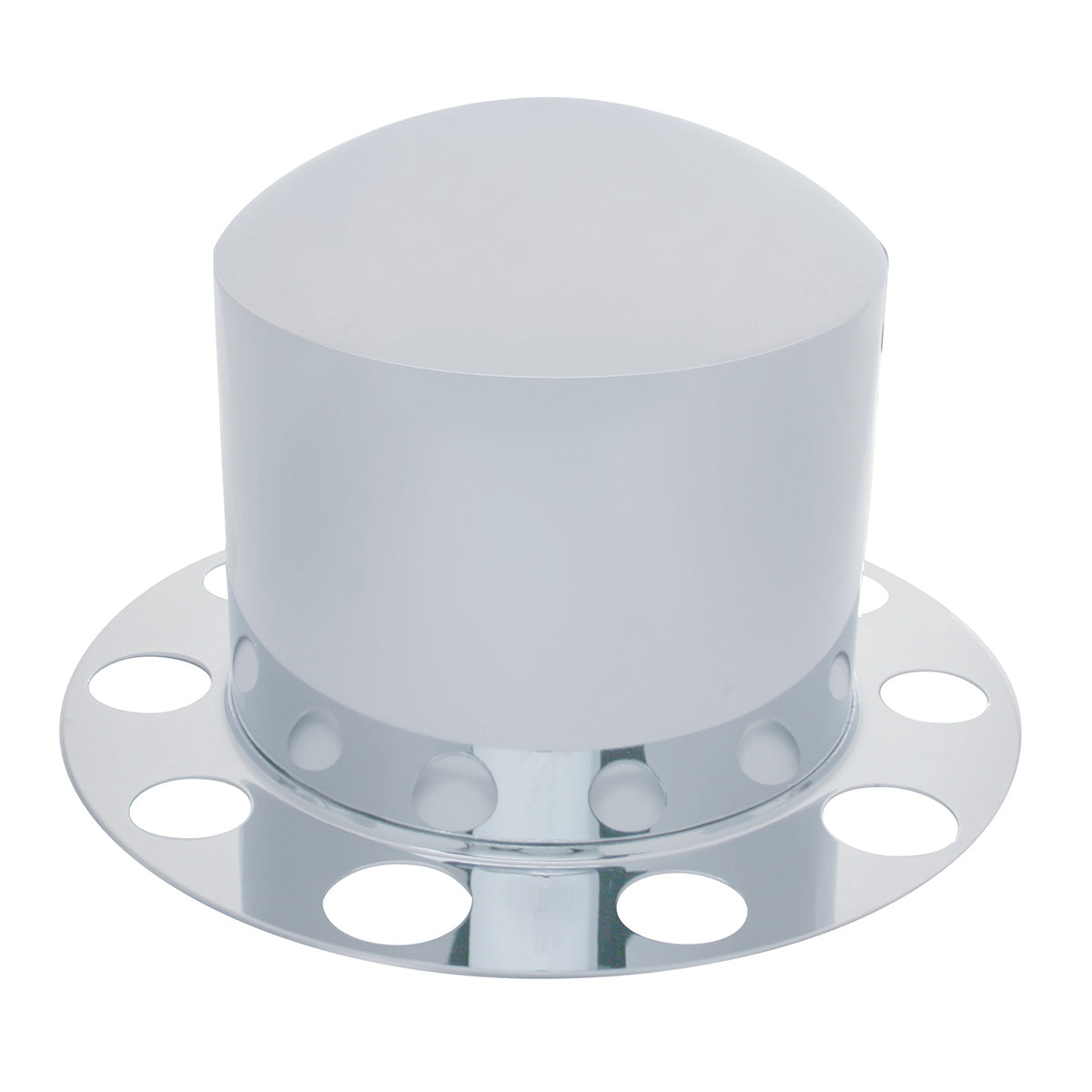 Chrome Dome Rear Axle Cover 2PC Kit For 1-1/2" Nut Cover - Steel Wheel