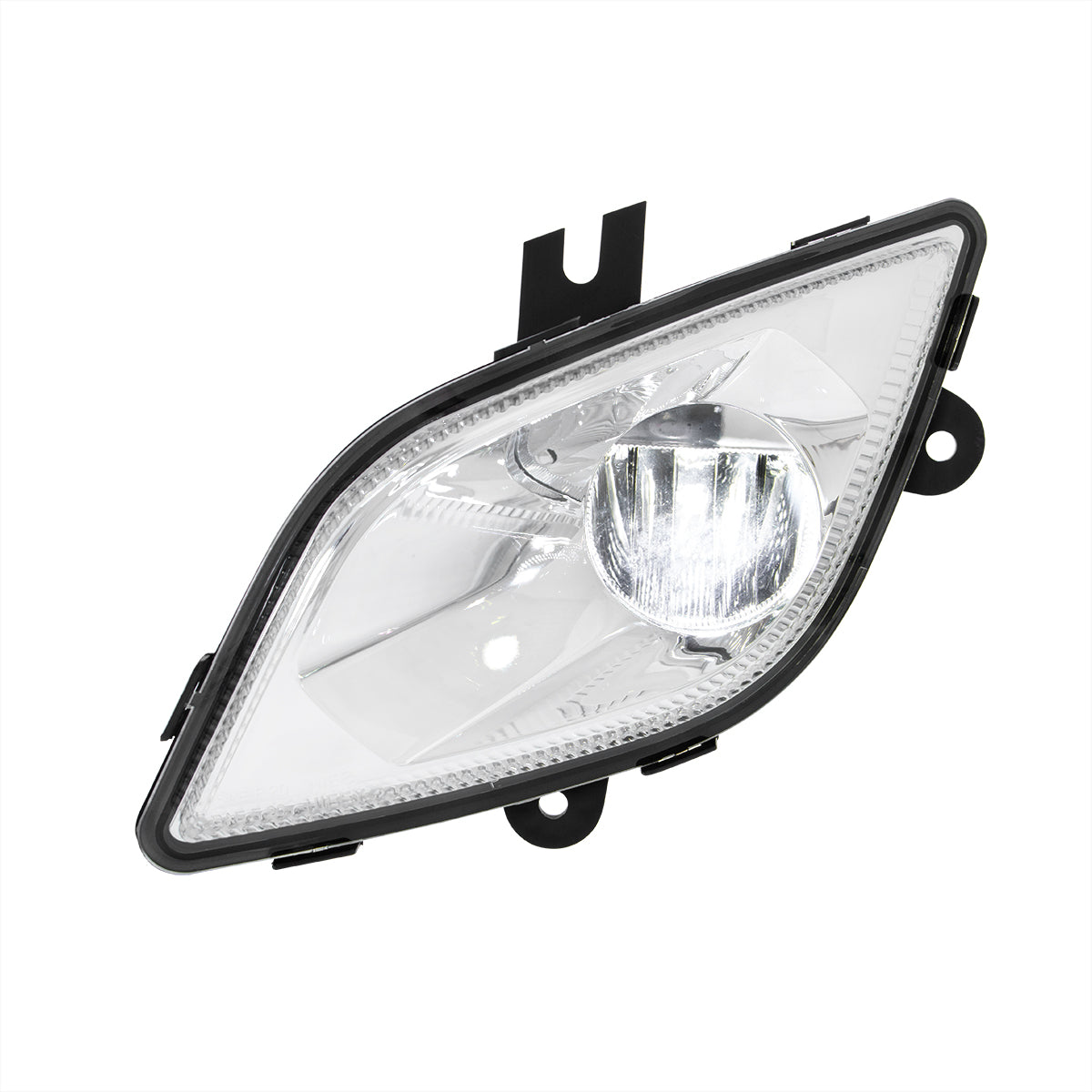 Chrome Single LED Fog Light For 2018-2024 Freightliner Cascadia - Driver - Competition Series