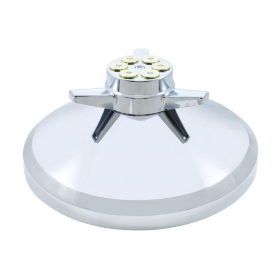Chrome Cover With Gun Cylinder Spinner For UP Rear Axle Cover