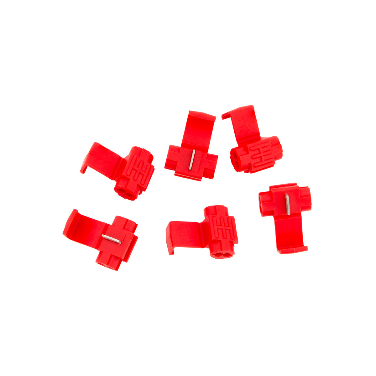 22-16 AWG Red Mid-Line Tap Connector w/ Stop (6-Pack)