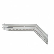 30" Chrome 45-Degree Angled Heavy Duty Mud Flap Hangers - 2.5" Bolt Pattern (Pair)