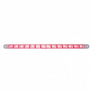 14 LED 12" Light Bar (Stop, Turn & Tail) - Red LED/Clear Lens (Bulk)