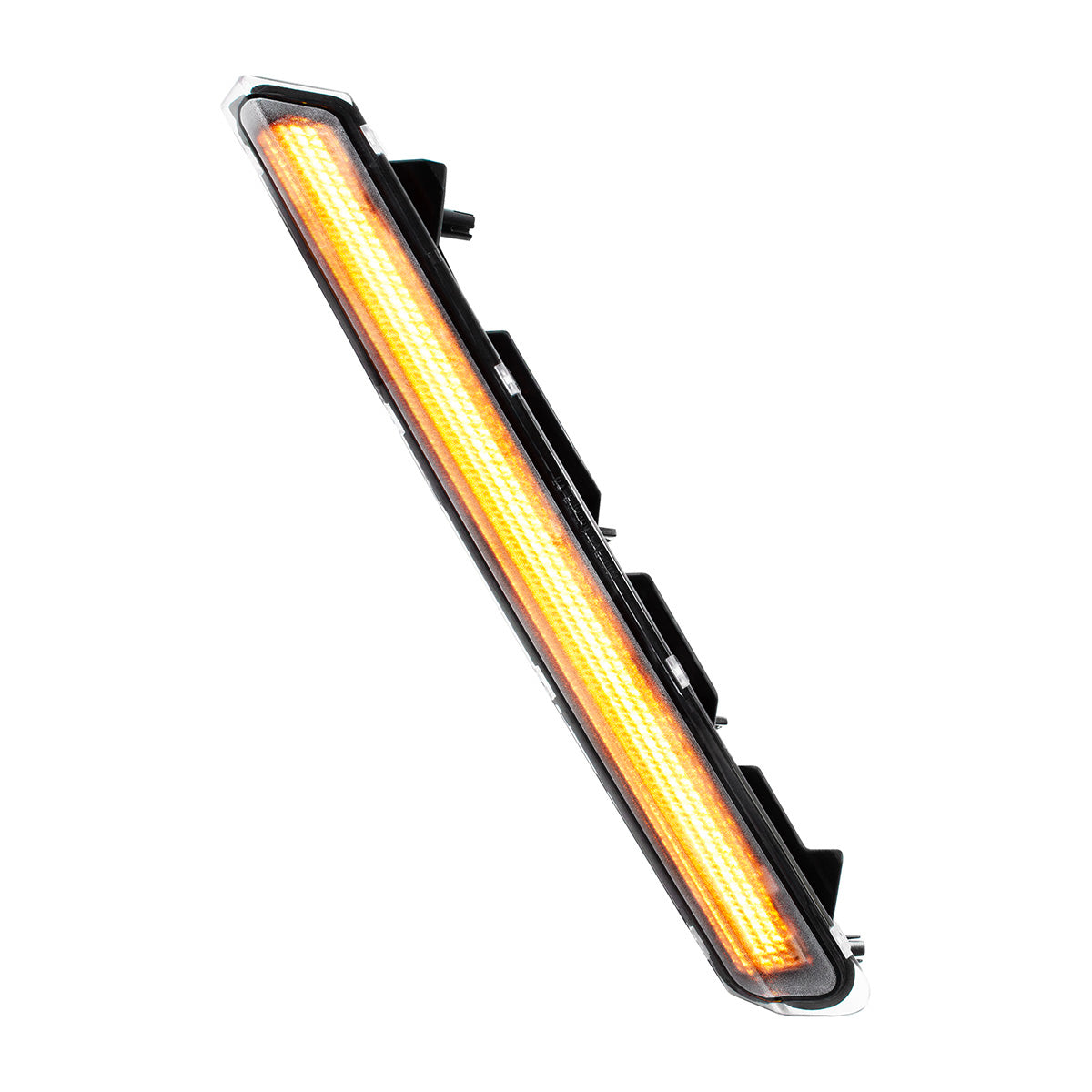 48 LED Competition Series Fender Turn Signal Light For 2022-2025 Kenworth T680-Amber LED/Clear Lens, Driver