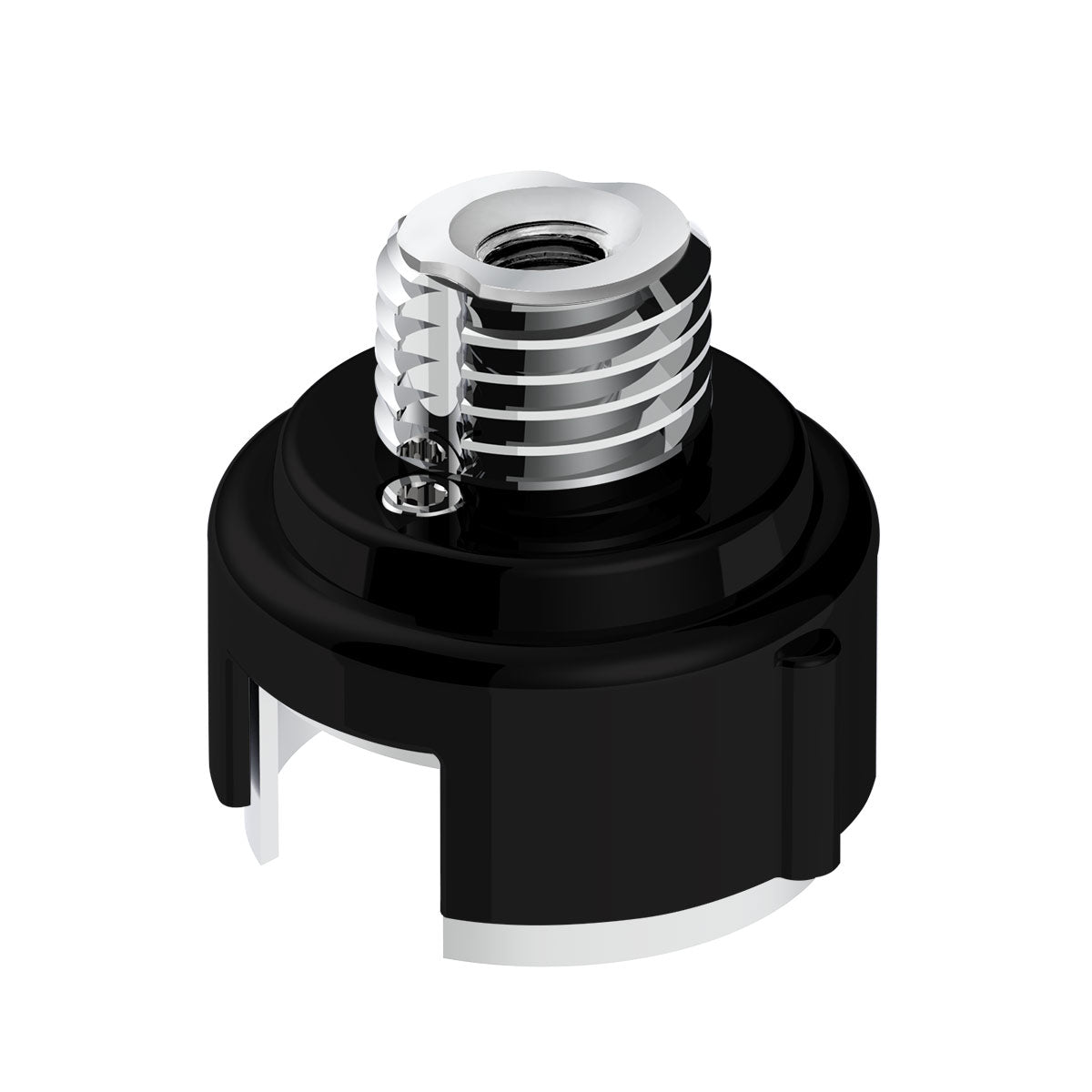 M30X3.5 Thread-On Gearshift Adapter W/LED Mount For Eaton-Fuller 13/15/18 Speed-Matte Black