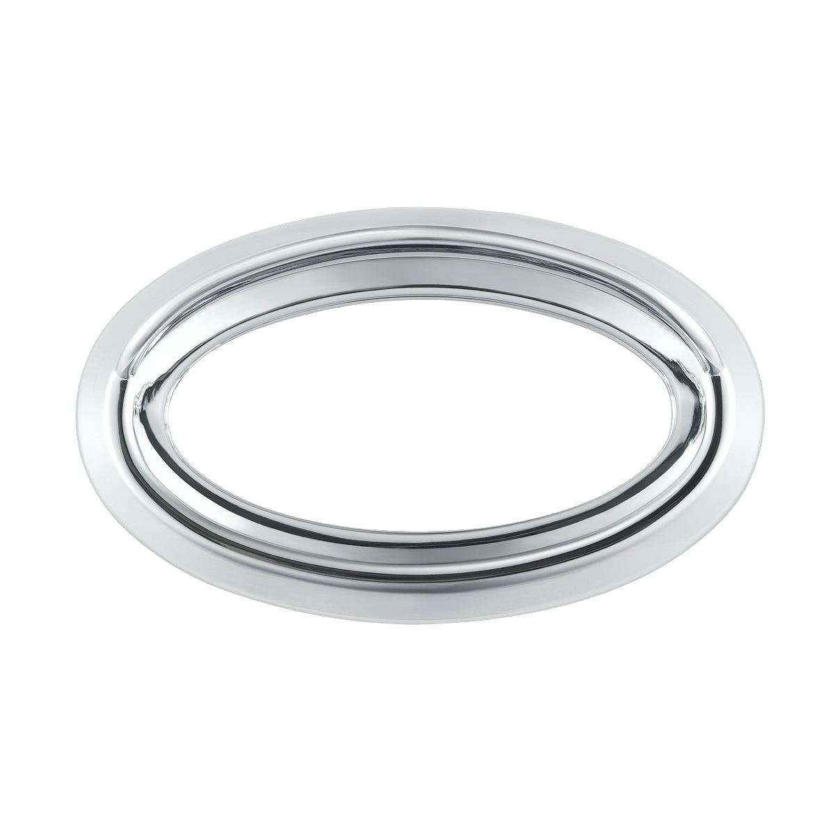 Chrome Bezel For 1-3/4" X 3/4" Peterbilt Glove Box Emblem