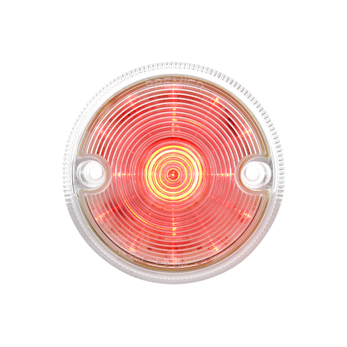 15 LED 3" Series 2 Light Only For Double Face Light Housing - Red LED/Clear Lens
