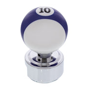 Number 10 Pool Ball Gearshift Knob For 13/15/18 Speed Eaton Style Shifters
