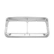Rectangular Dual Headlight Bezel With Visor - LED Cutout