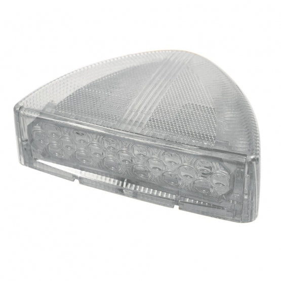 30 LED Low Profile Turn Signal Light For 1987-2007 Peterbilt 379/378/357 - Amber LED/Clear Lens