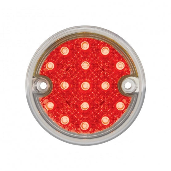 15 LED 3" Reflector Series 3 Light Only for Double Face Housing - Red LED/Clear Lens (Bulk)
