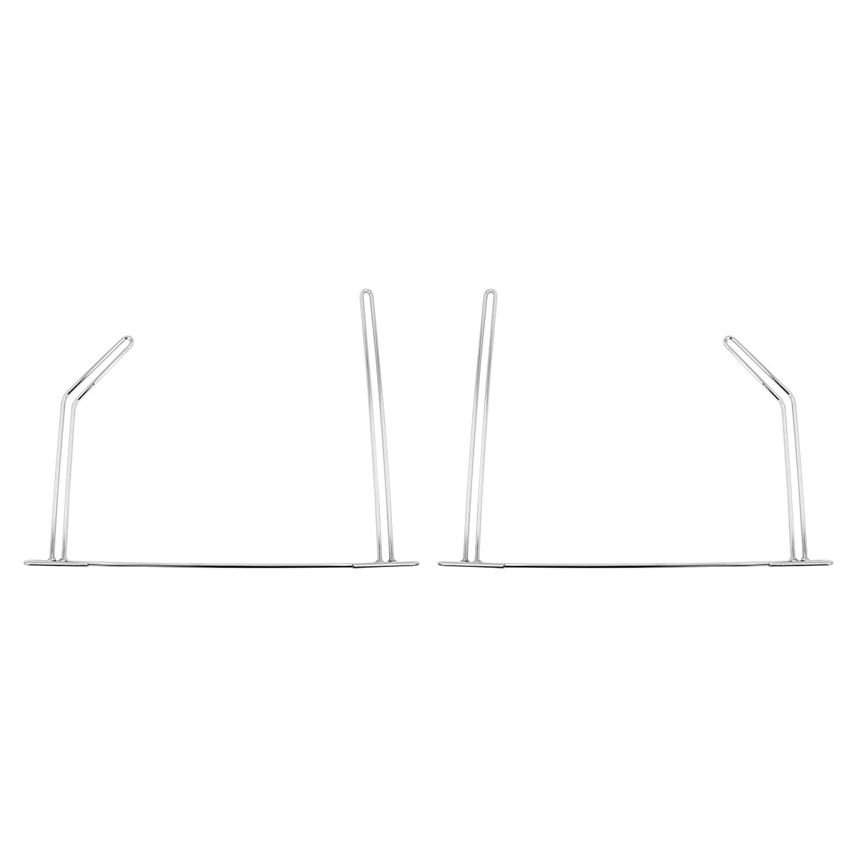 24" Chrome Angled Anti-Sail Bracket (Pair)