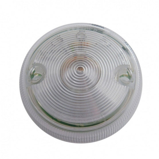 15 LED 3" Dual Function Single Face Light Only - Red LED/Clear Lens
