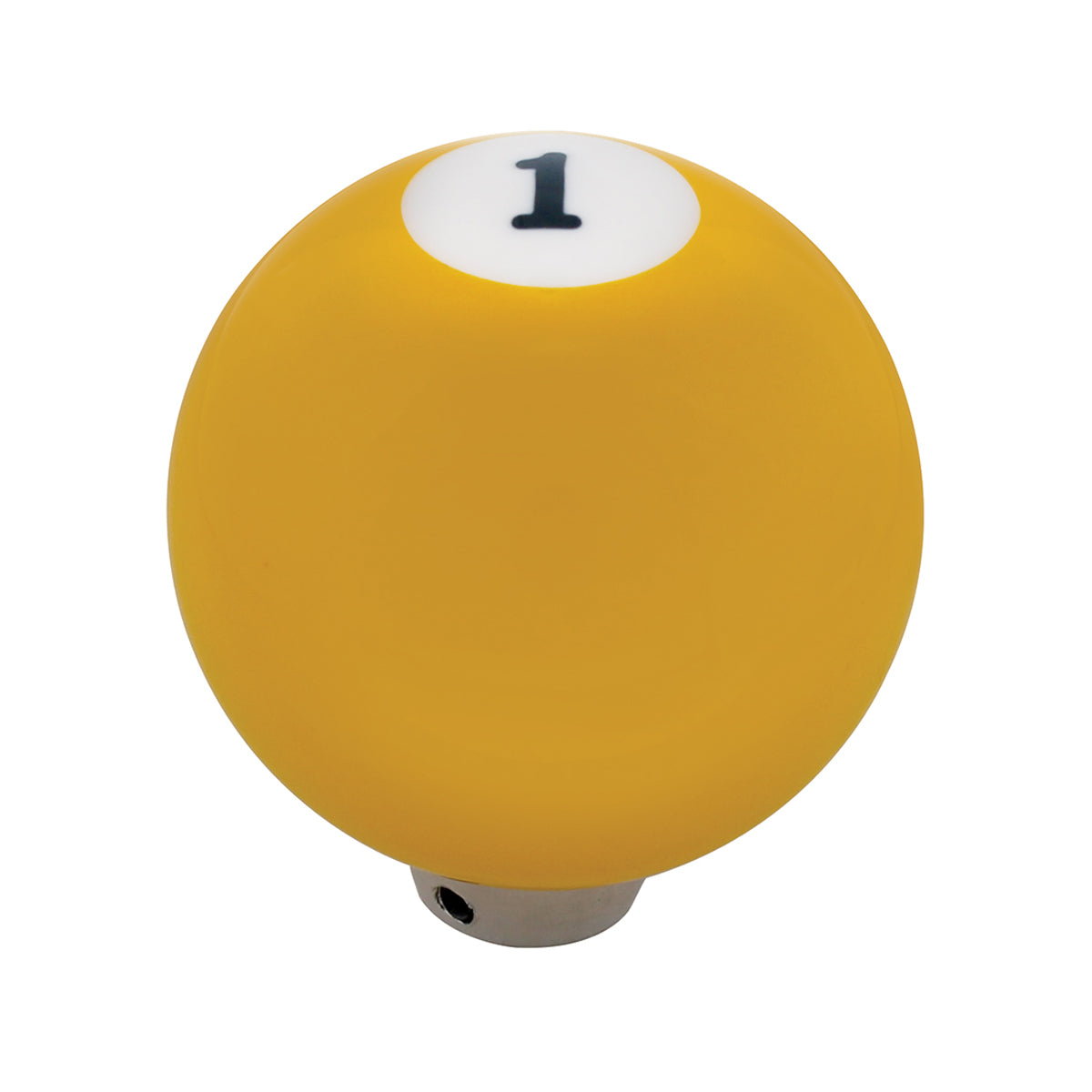 Number 1 Pool Ball Gearshift Knob - Gloss Yellow