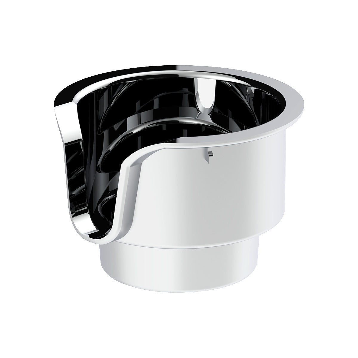 Chrome Cup Holder Insert For Kenworth W900/T800/T600 (2002-2008) & Peterbilt 379/378 (2001-2005)