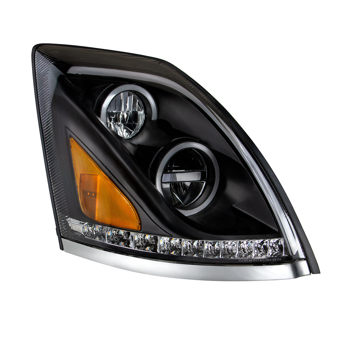 Blackout LED Headlight for 2003-2017 Volvo VN/VNL - Passenger