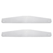 4" X 24" Chrome Standard Bottom Mud Flap Plate - Bolt Thru (Card of 2)