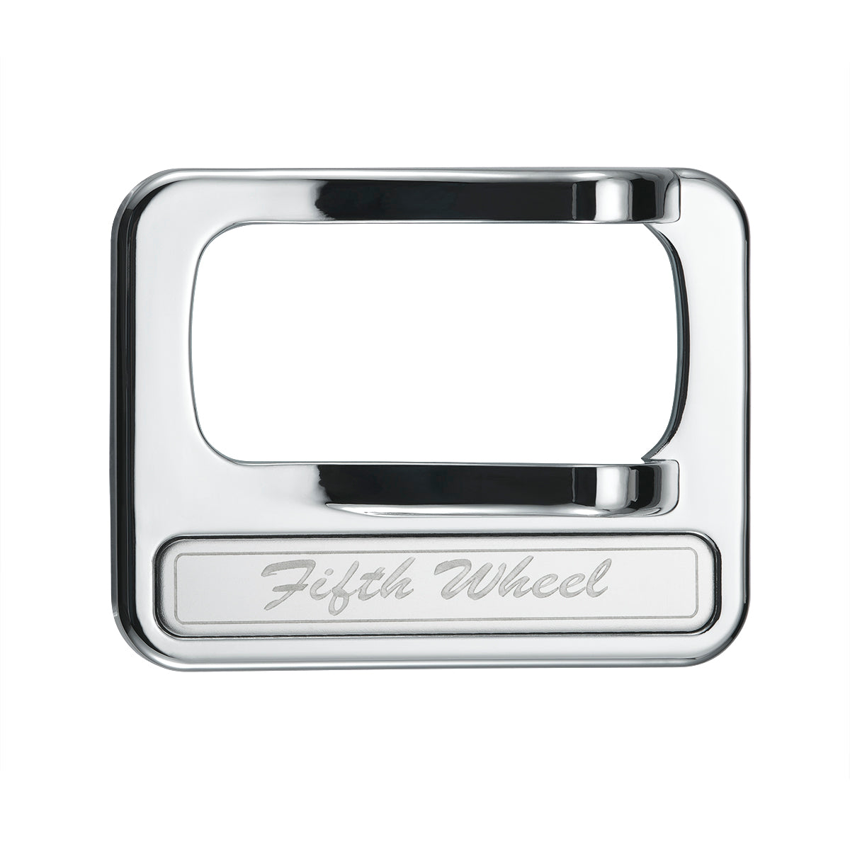 Chrome Plastic Rocker Switch Cover With Stainless Plaque For Peterbilt - Fifth Wheel
