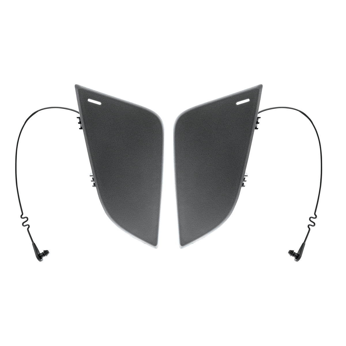 Black Tow Hook Access Covers For 2018-2024 Freightliner Cascadia (Pair)