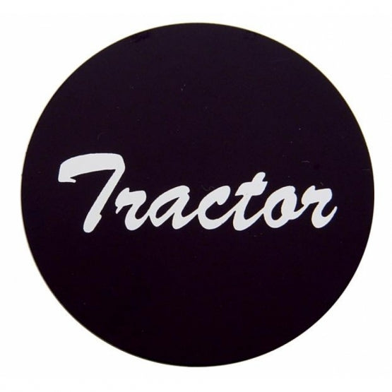 "Tractor" Aluminum Air Valve Knob Sticker Only - Black