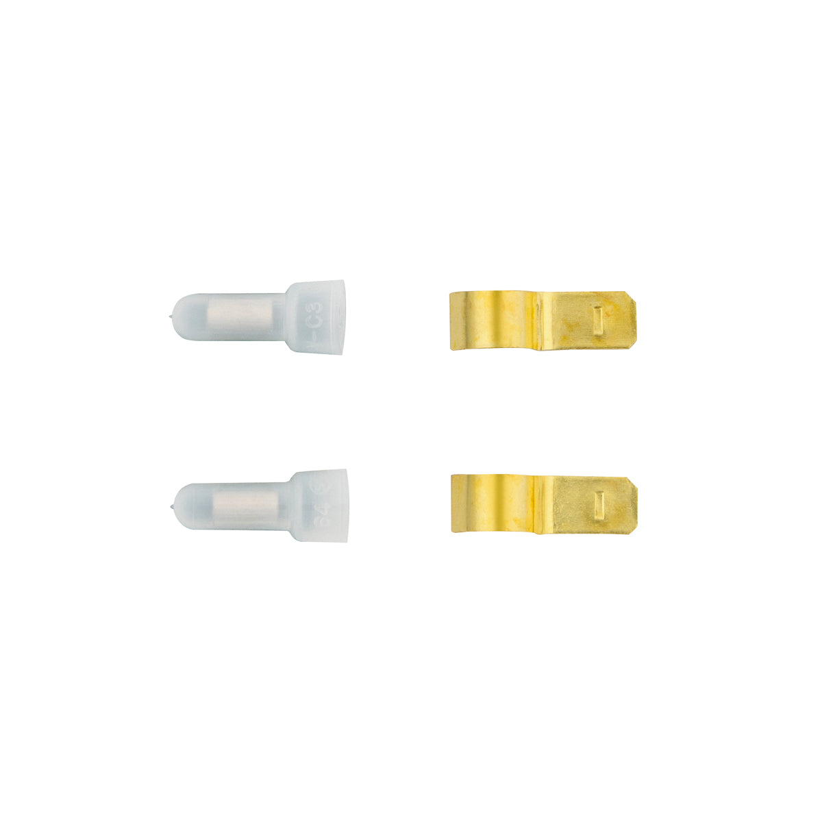 Power Tap Fuse Clips for Glass Fuses & 16-14 .250 FM FI Disconnects (2-Pack)
