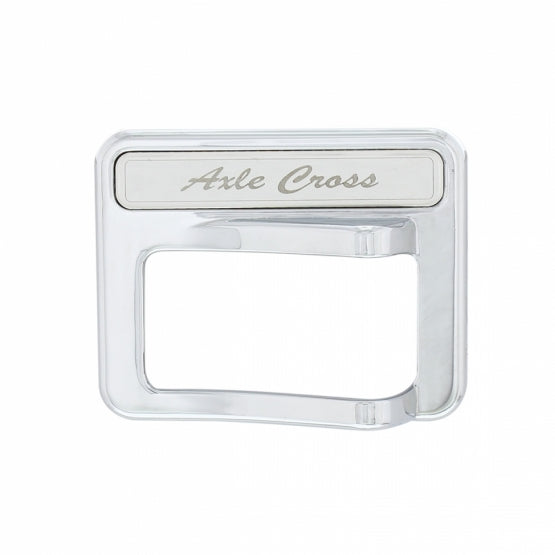 Chrome Rocker Switch Cover For Peterbilt 579 (2013-2019) & 567 (2014-2018)- Axle Cross