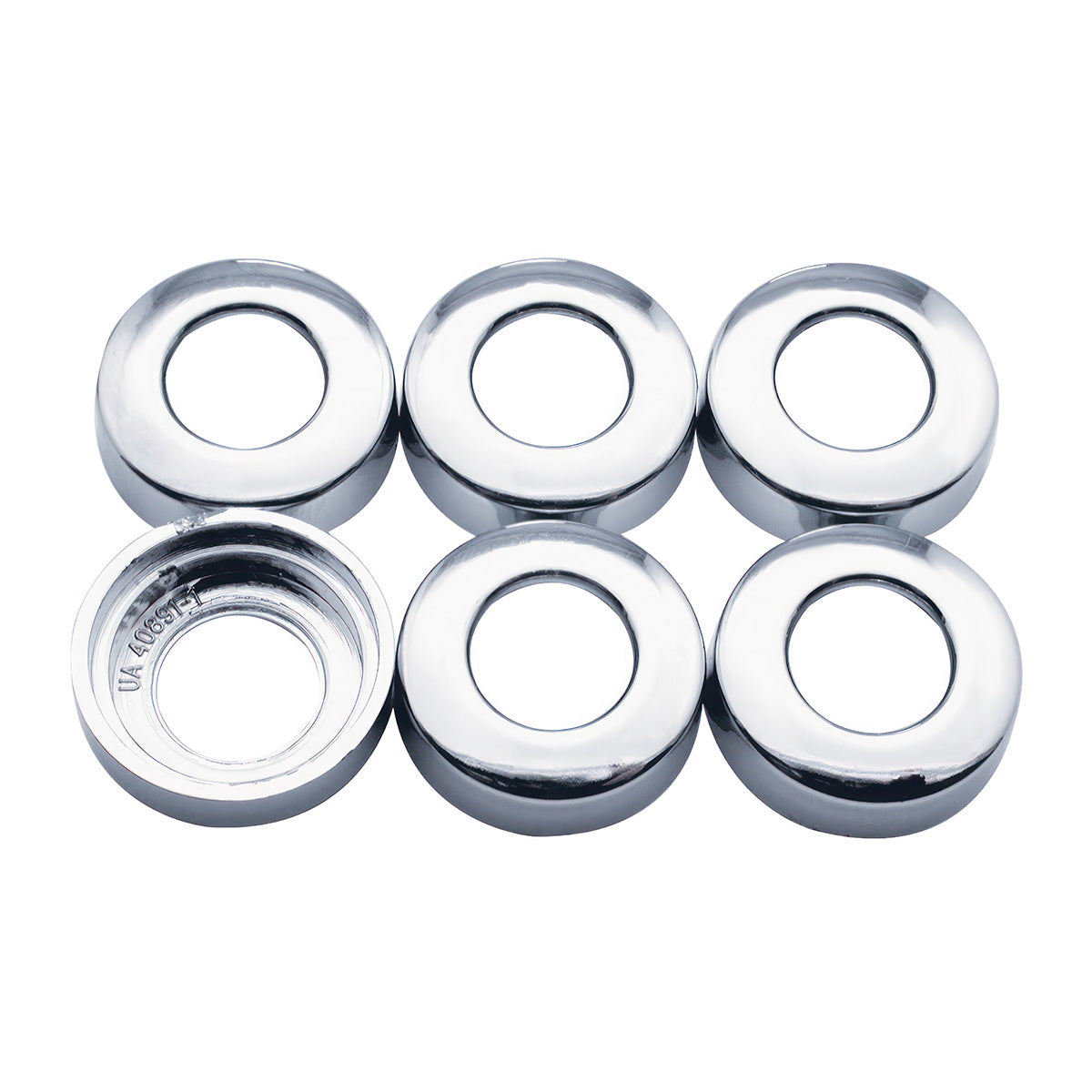 Chrome Plastic Toggle Switch Nut Covers For ¾” Diameter Round Nut (6-Pack)
