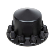 Pointed Rear Axle Cover With 33mm Standard Thread-On Nut Covers - Matte Black