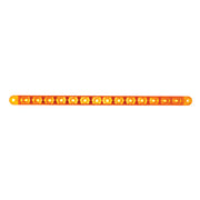 14 LED 12" Turn Signal Light Bar - Amber LED/Amber Lens (Bulk)