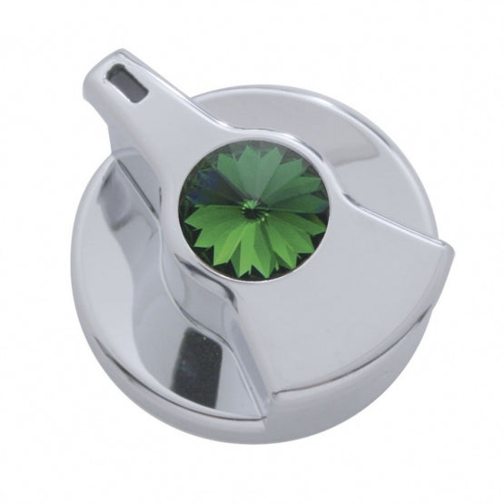 Timer Knob With Green Crystal For Peterbilt