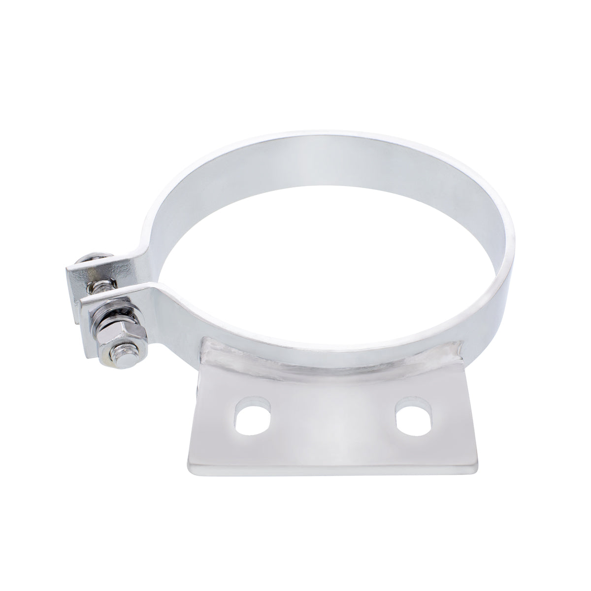 6" Chrome Exhaust Clamp For Peterbilt