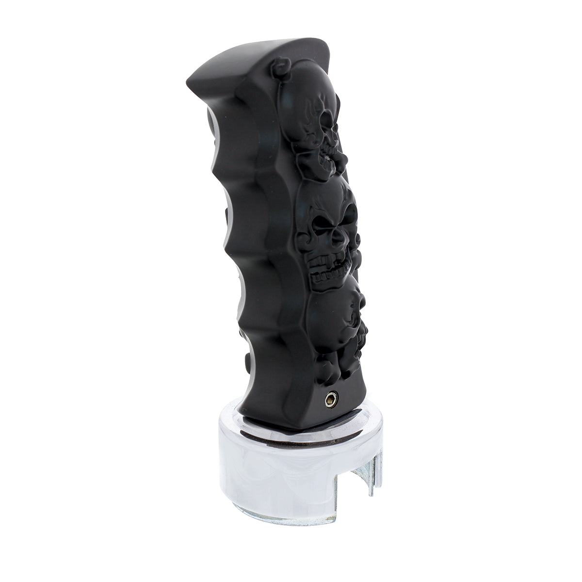 Skulls Pistol Grip Gearshift Knob With 13/15/18 Speed Adapter - Black