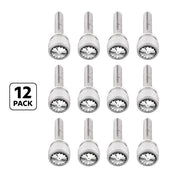 1-3/16" Long M6-1.0 Dash Screw With Crystal For Kenworth - Clear Crystal(12-Pack)